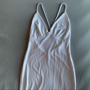 Fashion Nova - White strappy midi dress